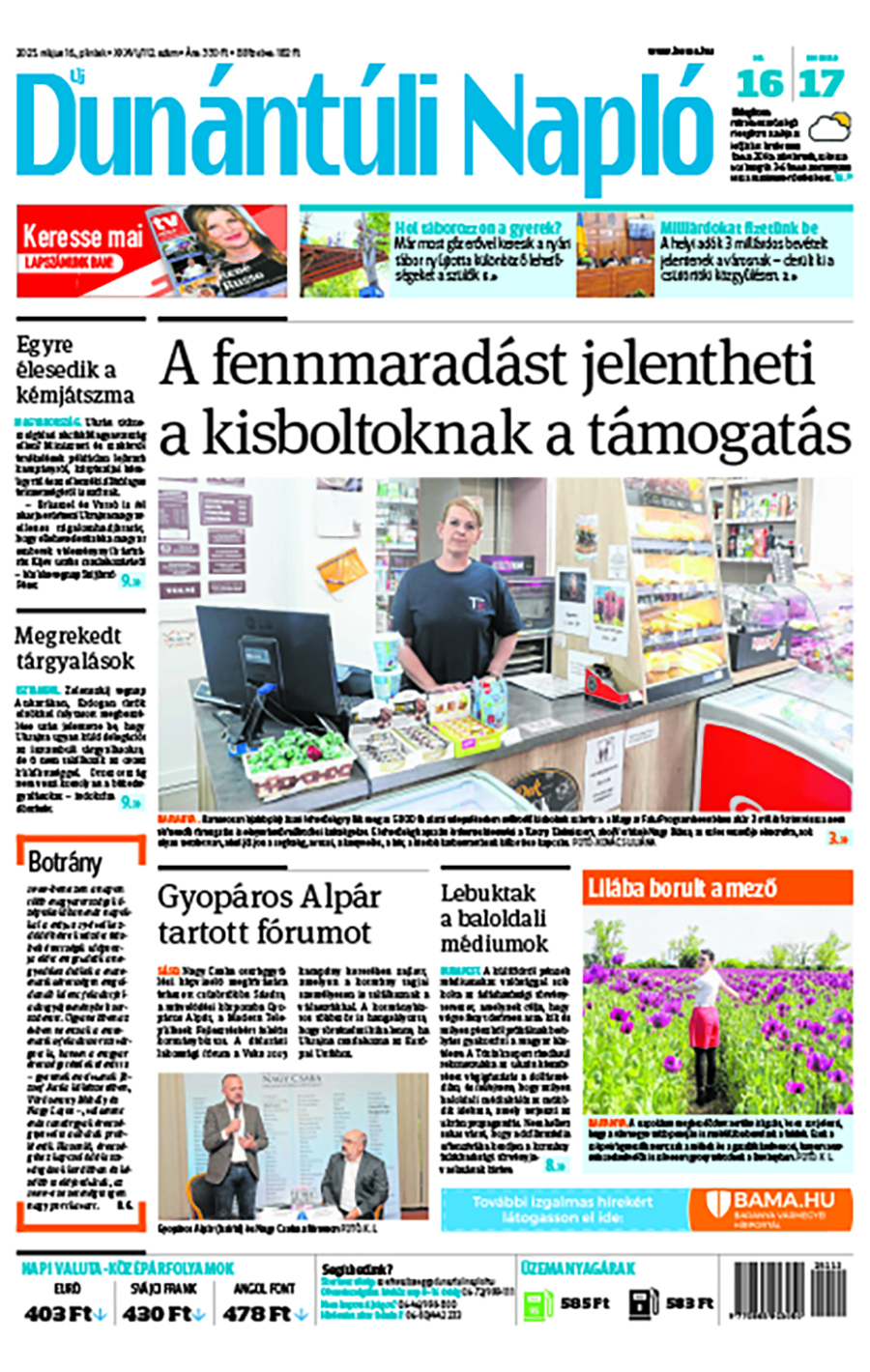 Lapszám: 2025.05.16. + melléklet