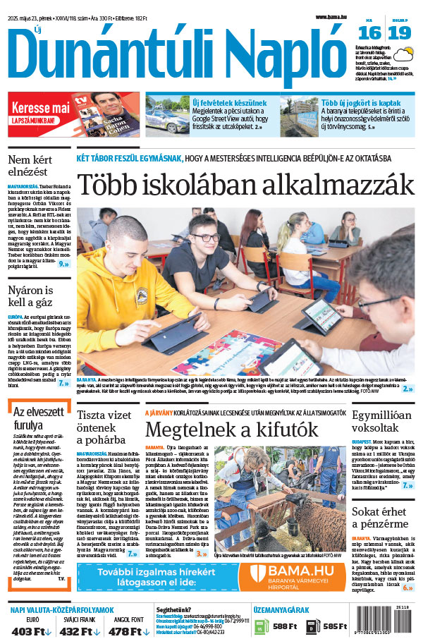 Lapszám: 2025.05.23. + melléklet