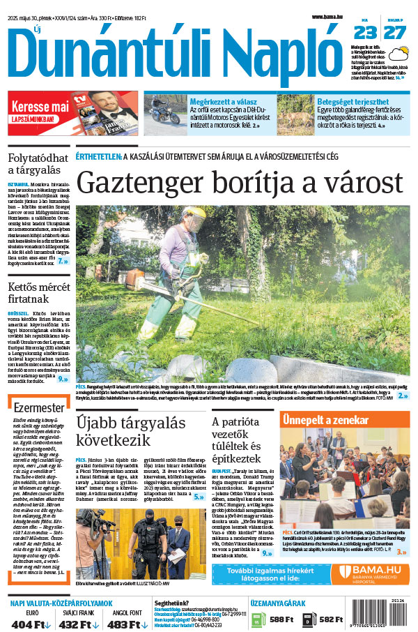 Lapszám: 2025.05.30. + MELLÉKLET