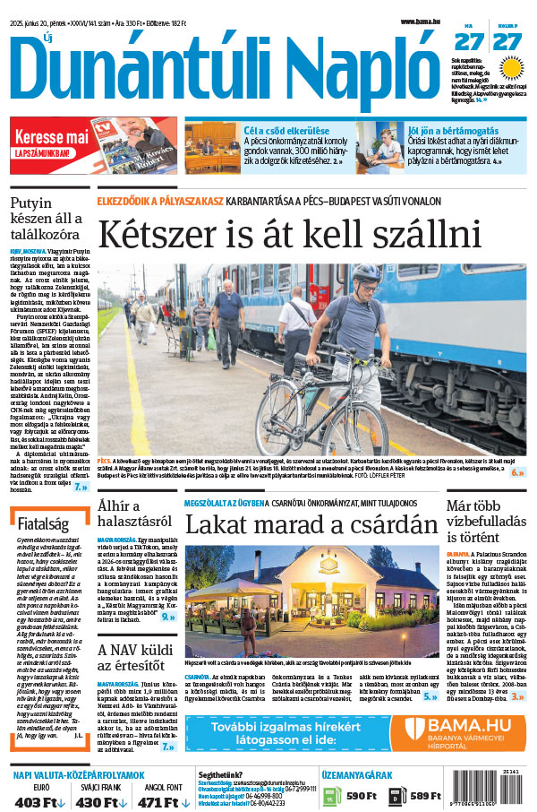 Lapszám: 2025.06.20. + MELLÉKLET