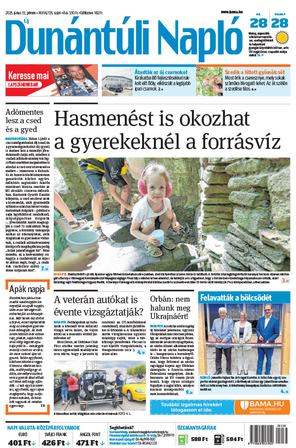 Lapszám: 2025.06.13. + MELLÉKLET