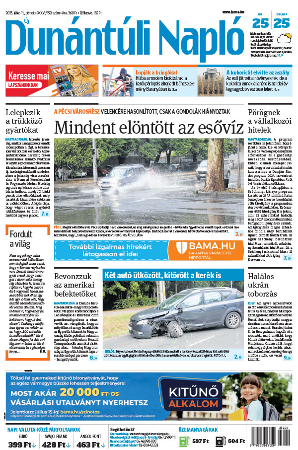 Lapszám: 2025.07.11. + MELLÉKLET