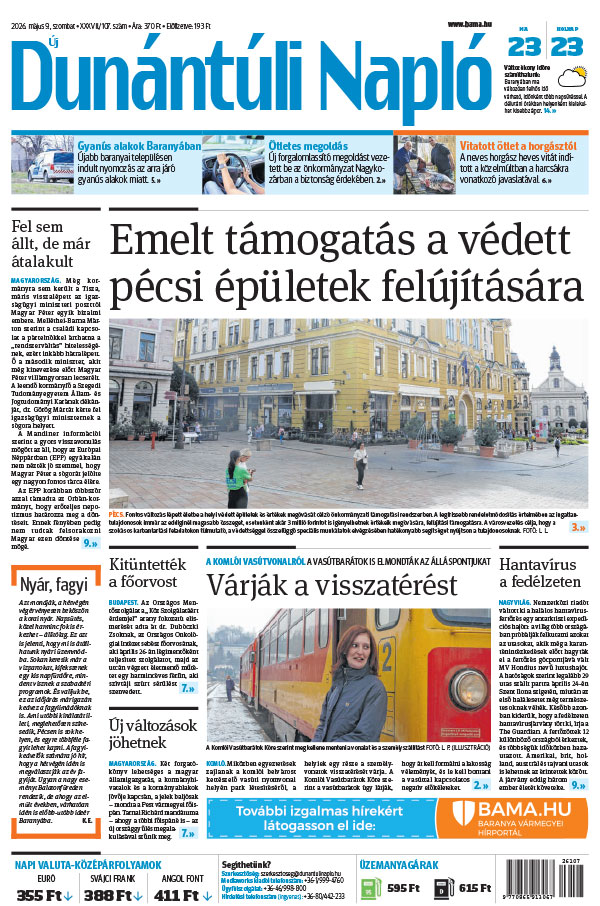 Lapszám: 2026. 05. 09.