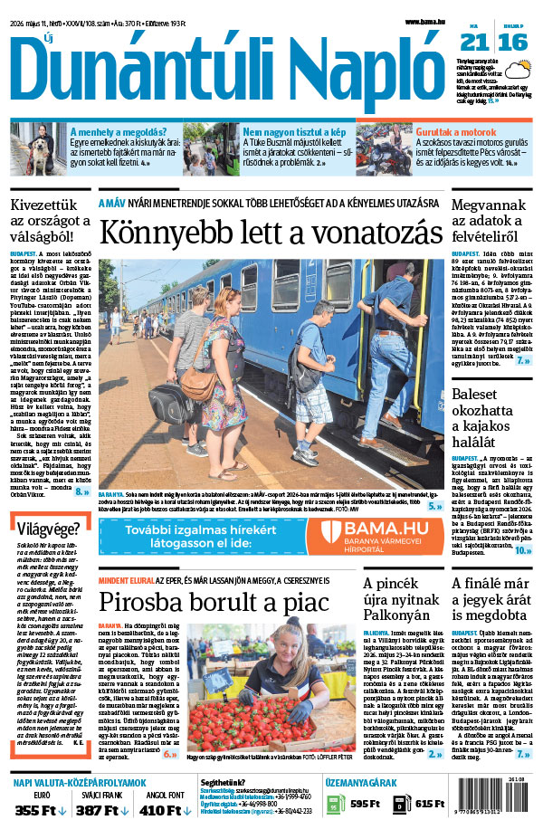 Lapszám: 2026. 05. 11.
