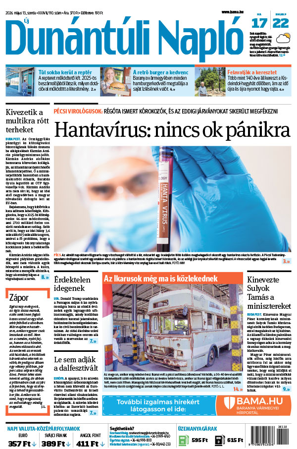 Lapszám: 2026. 05. 13.