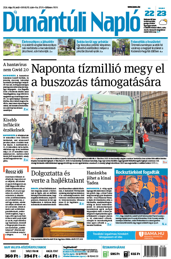 Lapszám: 2026. 05. 19.