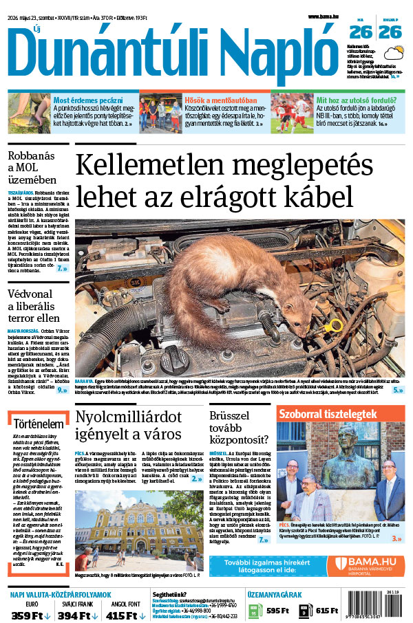Lapszám: 2026. 05. 23.
