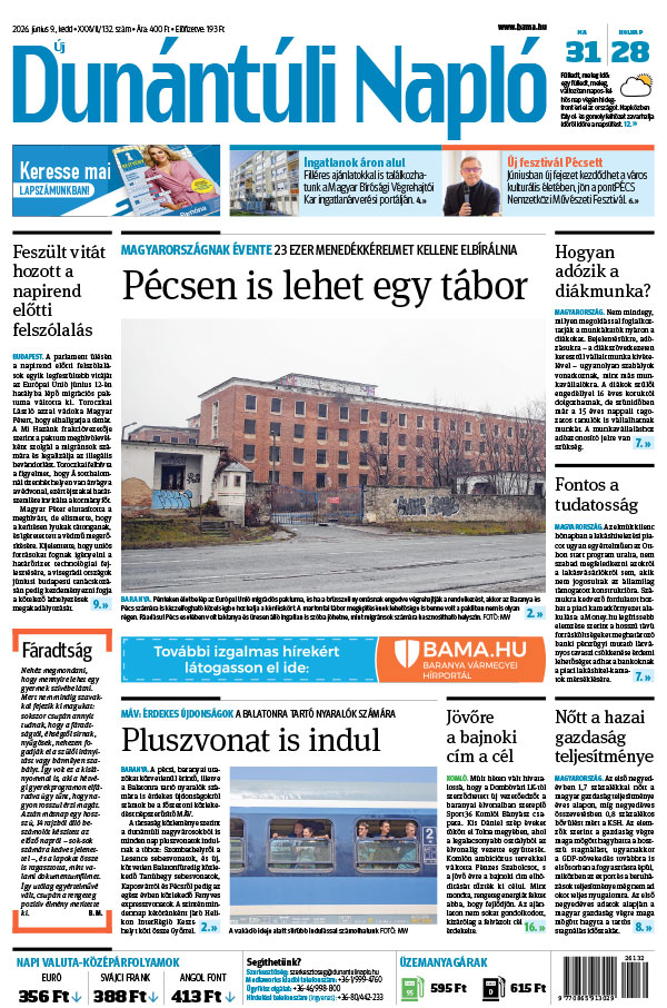 Lapszám: 2026. 06. 09.